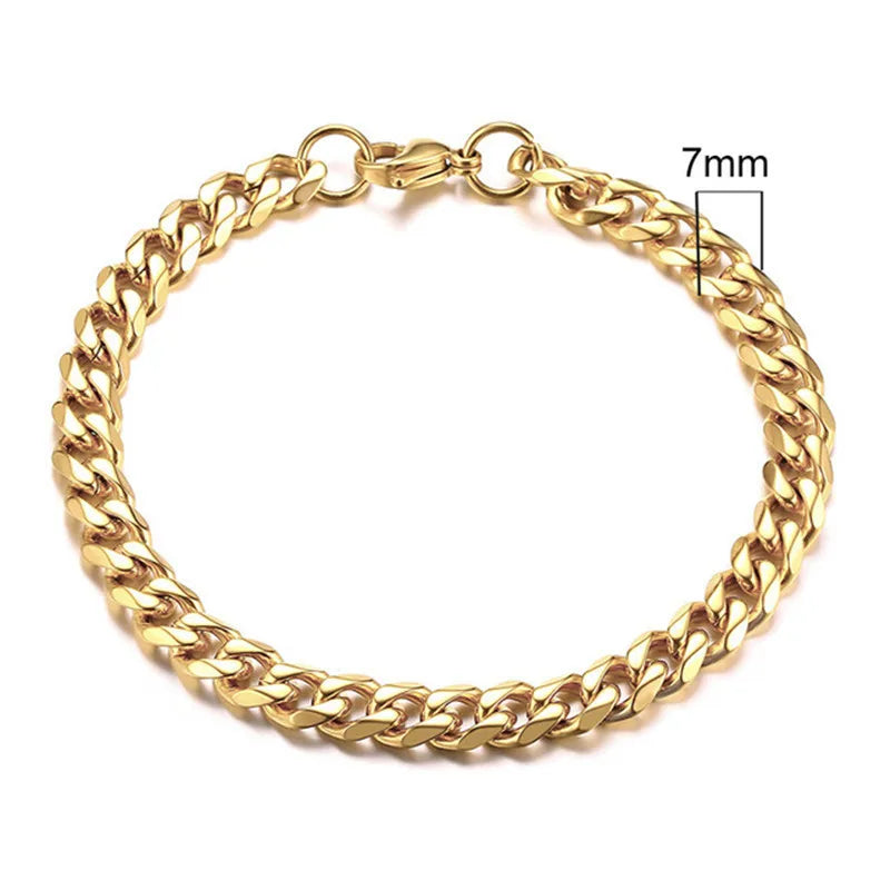Cuban Curb Chain Armband