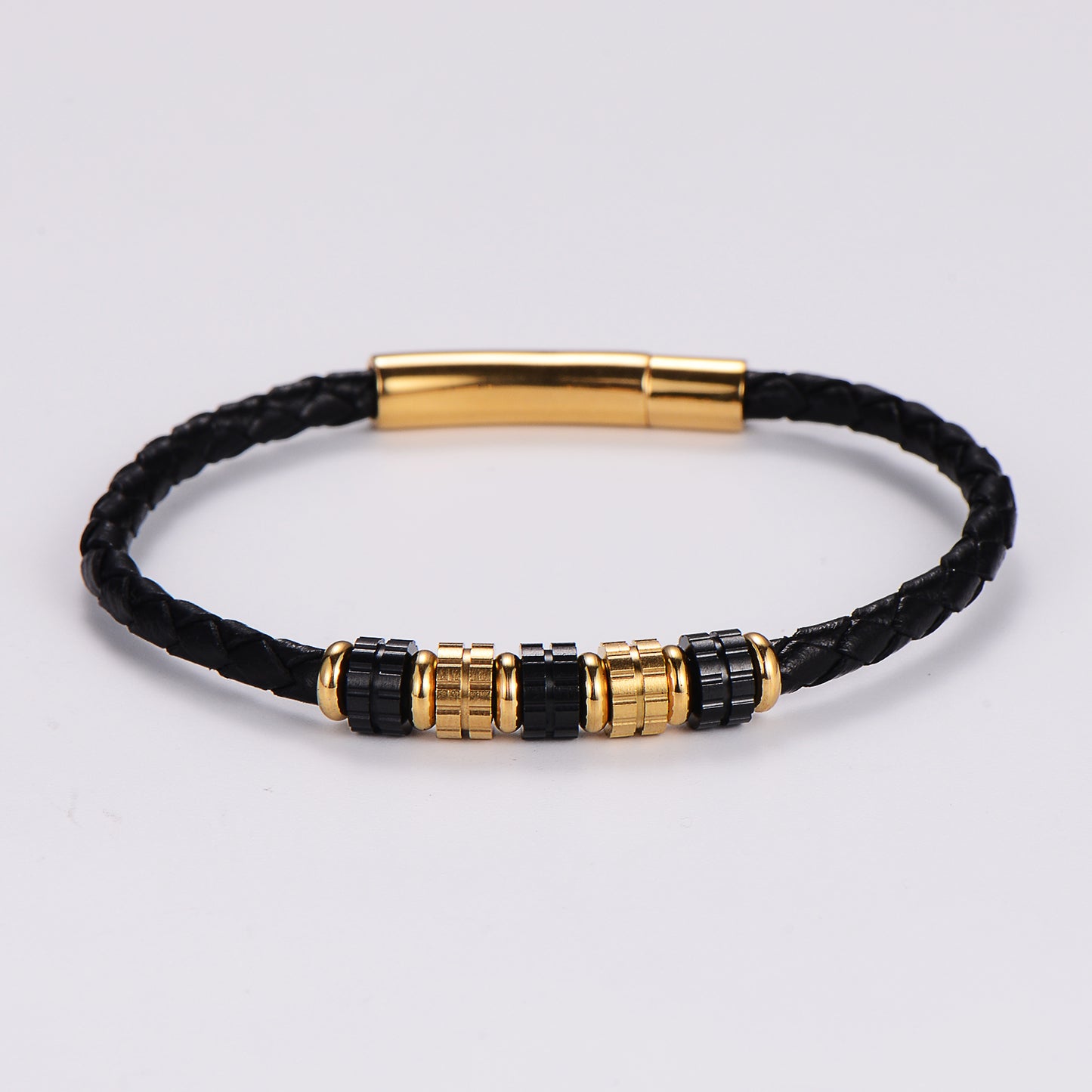 Geometrisches Lederseil-Armband