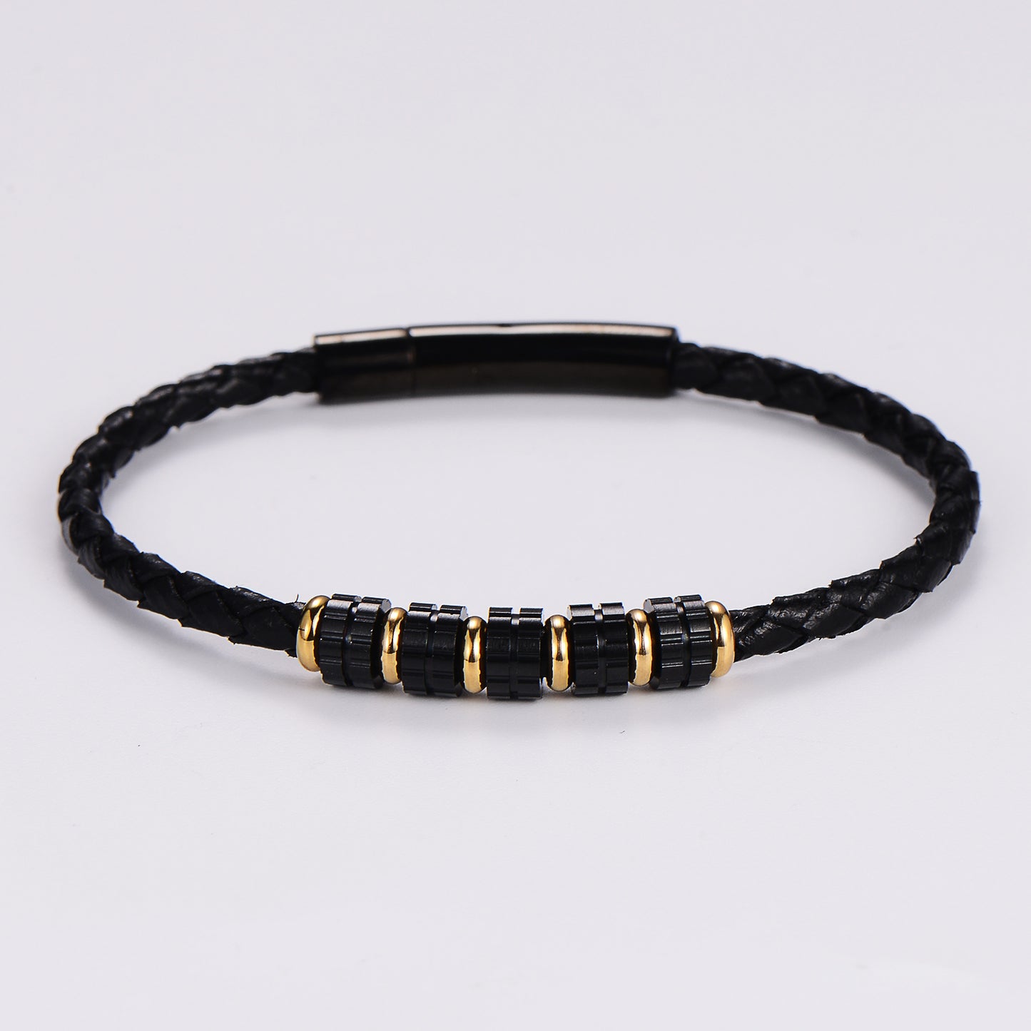 Geometrisches Lederseil-Armband