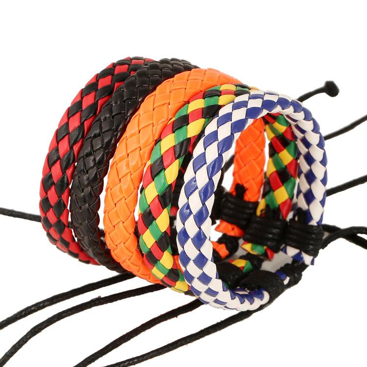 Geflochtenes Kunstlederarmband