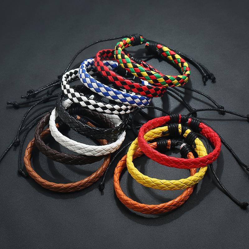Geflochtenes Kunstlederarmband
