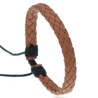 Geflochtenes Kunstlederarmband