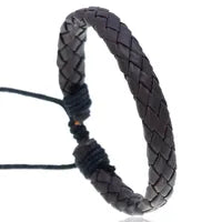 Geflochtenes Kunstlederarmband