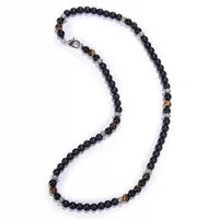 Unisex Natursteinperlen-Kette