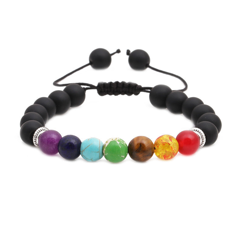 Chakra Lava Rock Armband