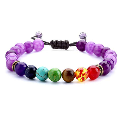 Chakra Lava Rock Armband