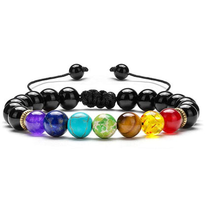 Chakra Lava Rock Armband