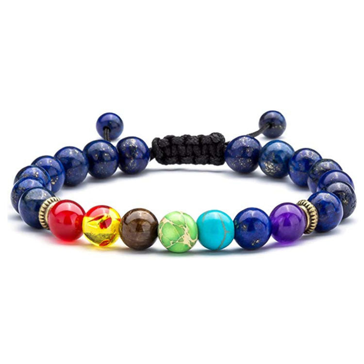 Chakra Lava Rock Armband