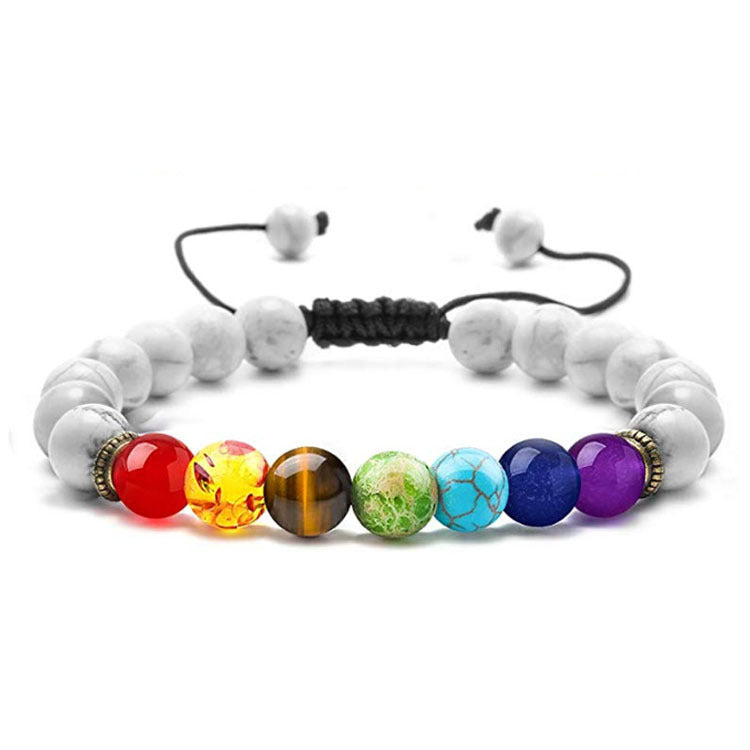 Chakra Lava Rock Armband