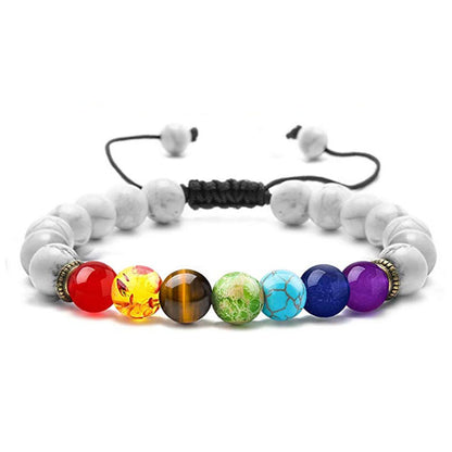 Chakra Lava Rock Armband