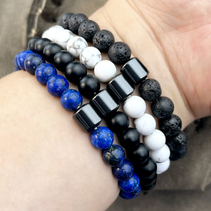 Armband Edelstahl Howlith