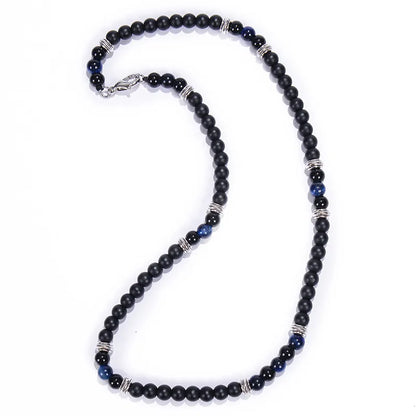Unisex Natursteinperlen-Kette