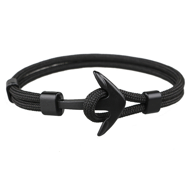 Casual Retro Anker-Armband mit Seilplatierung