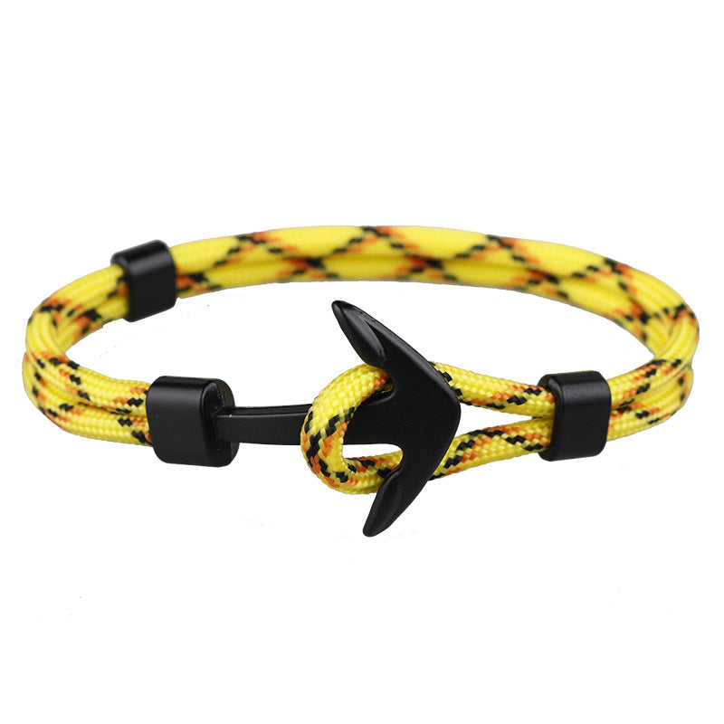 Casual Retro Anker-Armband mit Seilplatierung